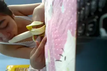 ABG Angel Lee Nyepong Pisang Gede Rakus Banget