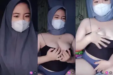 Masker Pamer Nenen Hijabers Nakal Liar